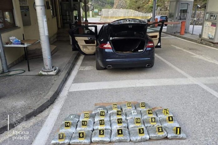 25 kilograma marihuane